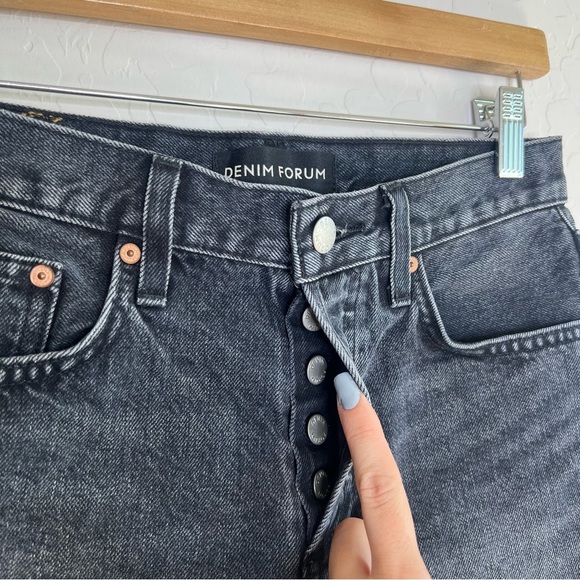 Denim Forum The Yoko Black Cutoff Short - Picture 4 of 7